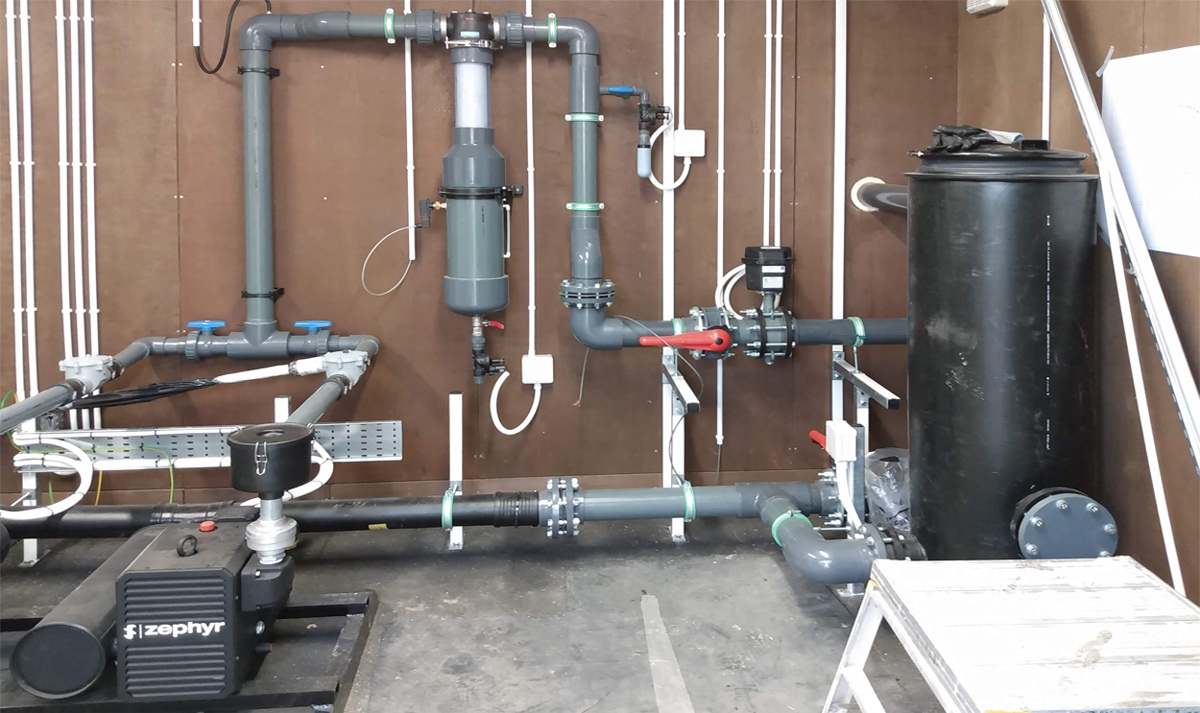 DfMA - fully assembled vacuum equipment inside kiosk - Courtesy of nmcn PLC