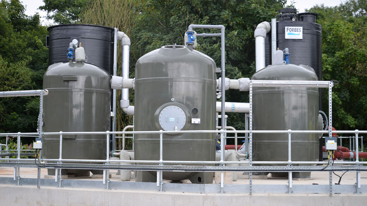 FilterClear installation at Barton WwTW - Courtesy of Bluewater Bio Ltd