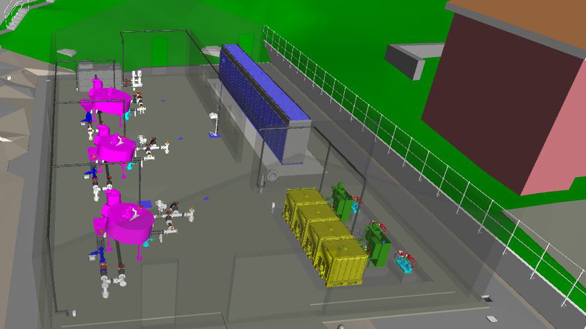 Sludge equipment model - Courtesy of MWHT
