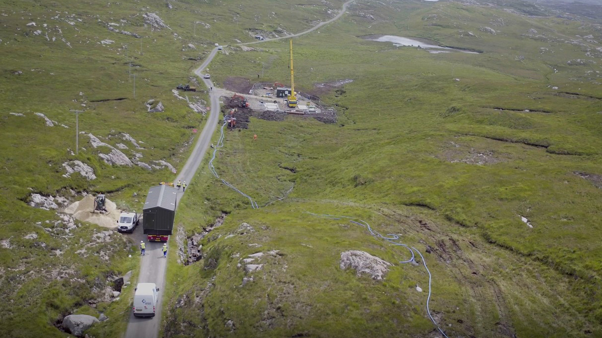 Delivery to the selected site - Courtesy of Ross-shire Engineering