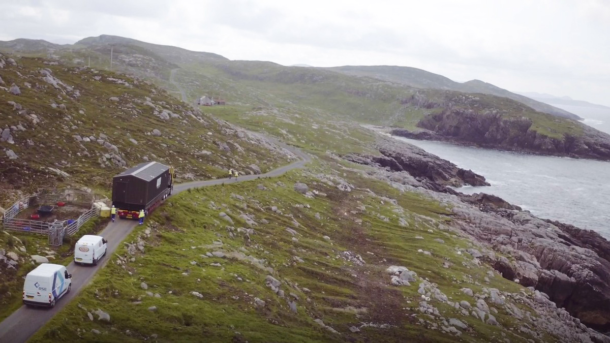 RTTU heading home and the pipeline route almost reinstated naturally - Courtesy of Ross-shire Engineering