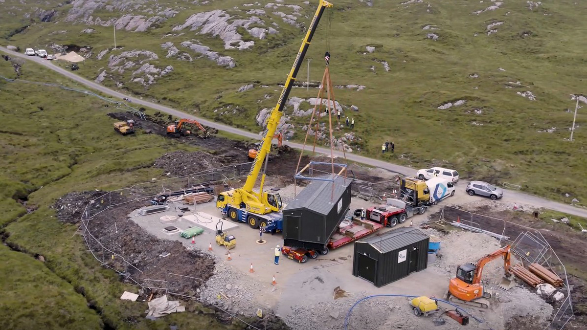 The H&S lifting plan had to be right - Courtesy of Ross-shire Engineering