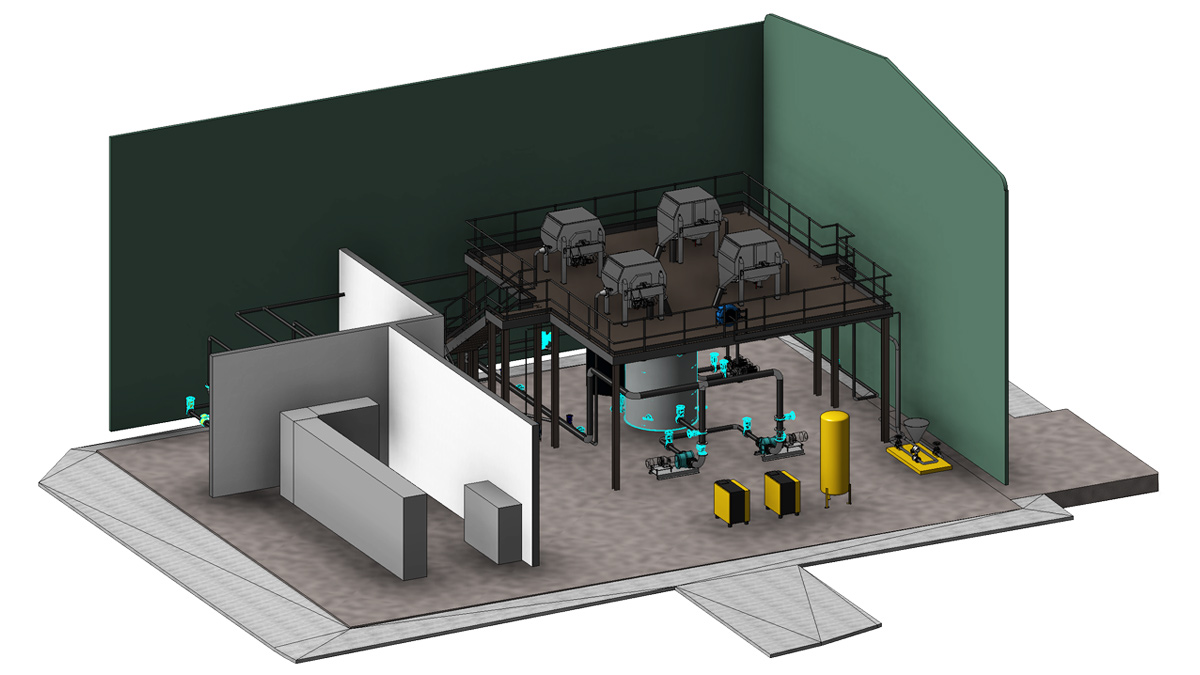 Internal view of BioMag® plant - Courtesy of United Utilities