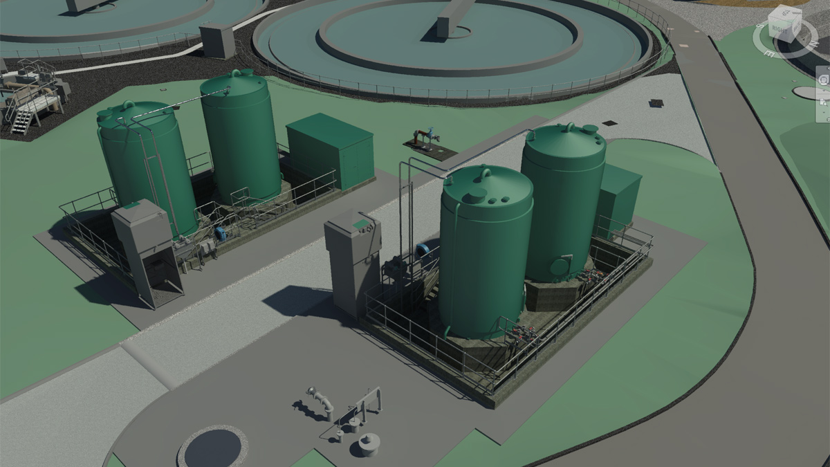 Ferric and caustic chemical dosing systems - Courtesy of United Utilities