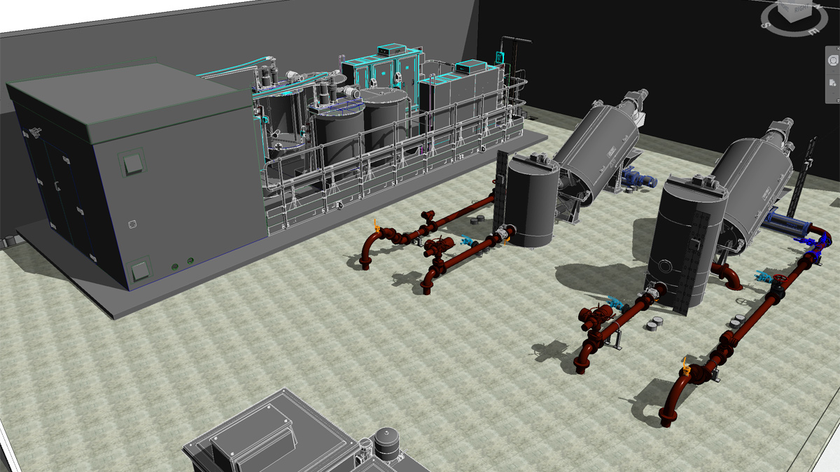 SAS thickener building internal - Courtesy of United Utilities