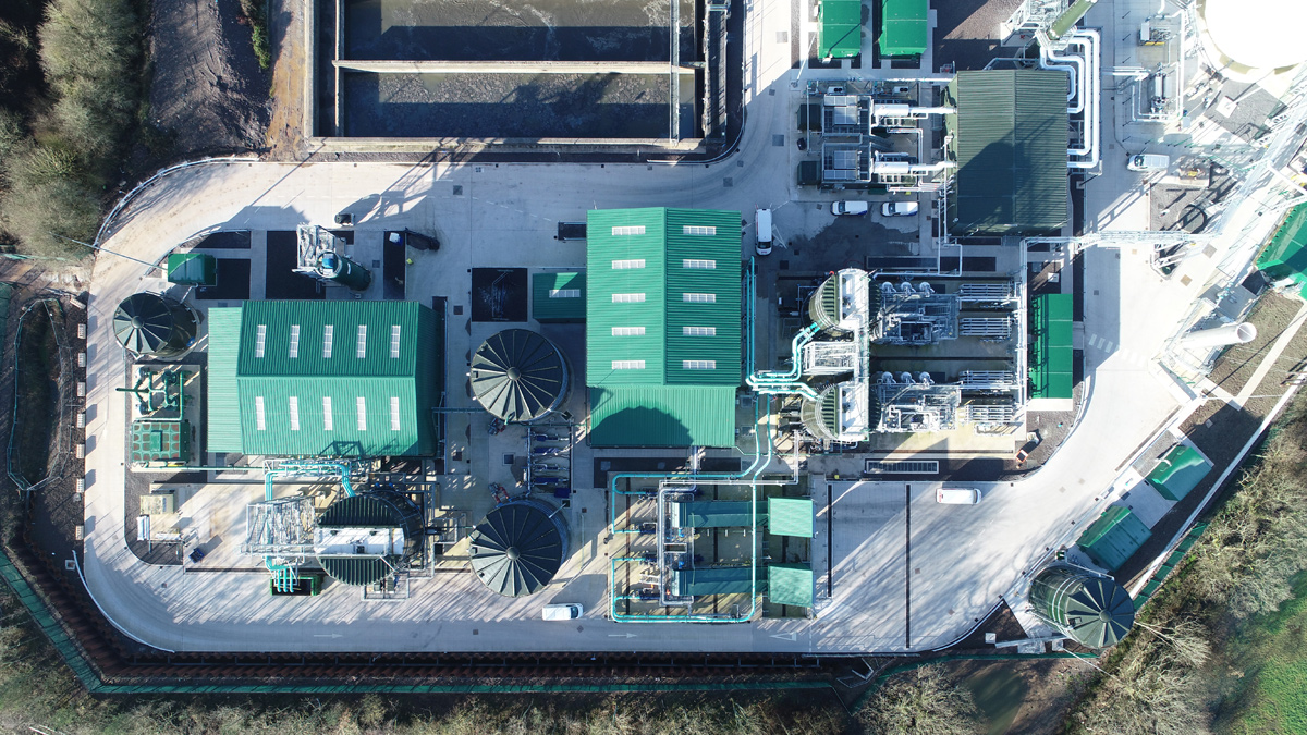 Boiler house, THP, sludge import and dewatering buildings - Courtesy Welsh Water and Skanska