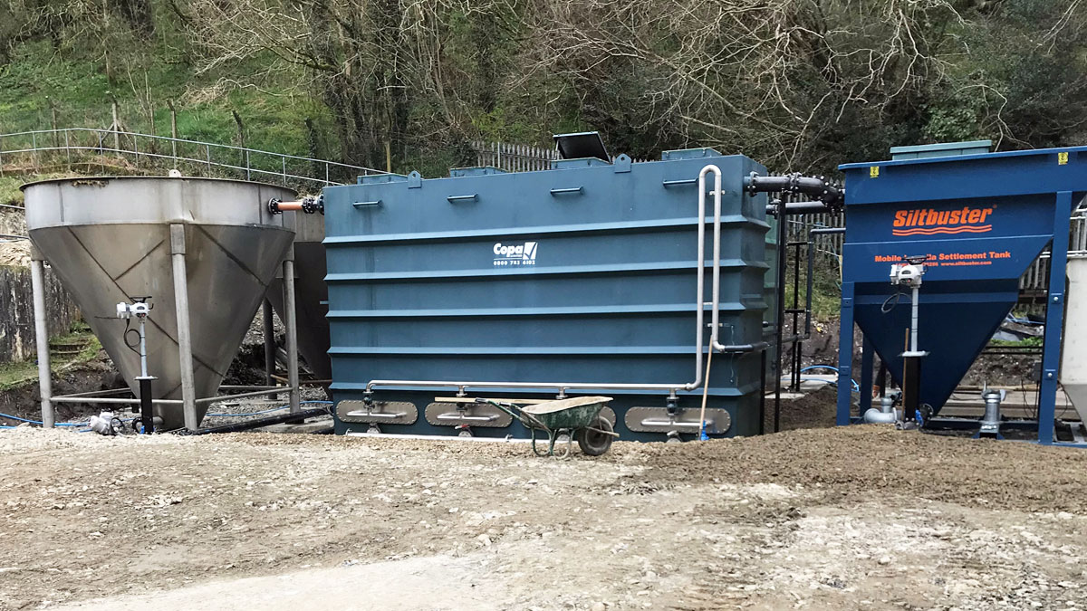 Temporary treatment plant - Courtesy of Deane Public Works