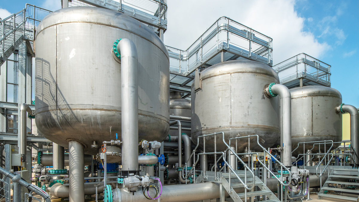 Manganese pressure vessels - Courtesy of Wessex Water