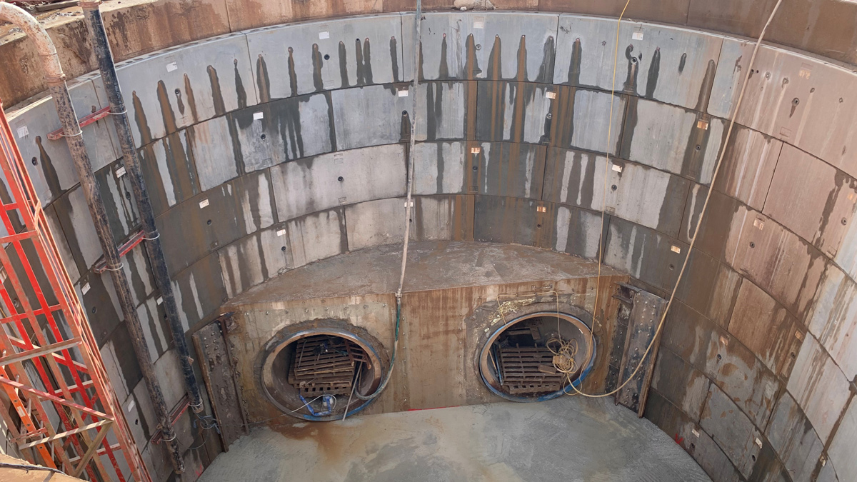 Launch pit tunnels completed - Courtesy of United Utilities and Advance-plus