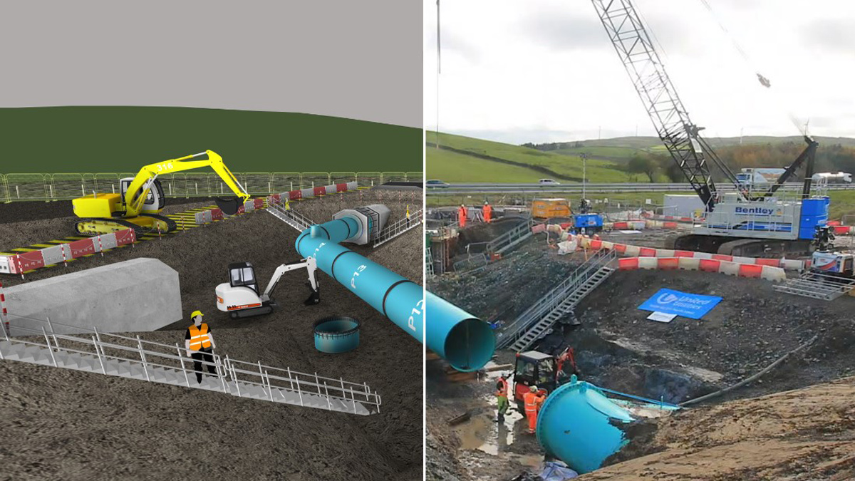 The 4D model allowed full digital rehearsal of the connection, including temporary works – Courtesy of Freeform 4D