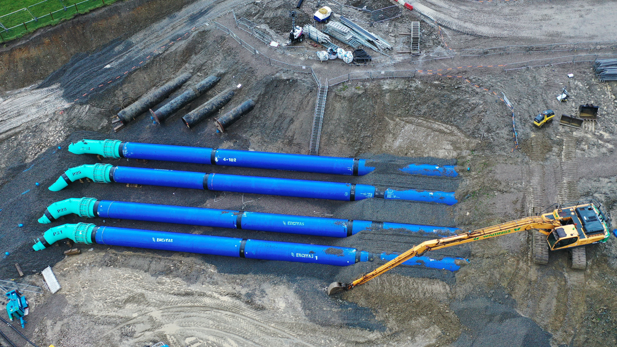 Connections to the new aqueduct completed during an 8-day outage - Courtesy of MMB