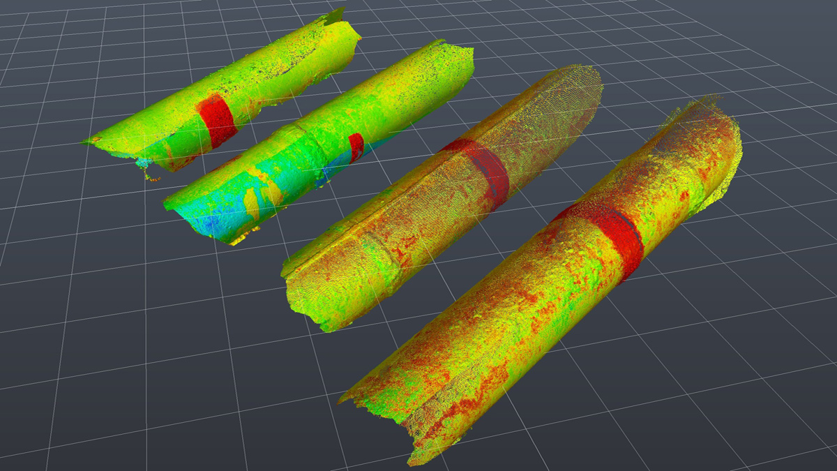 A point cloud of the existing aqueduct confirmed the existing gradient, position and dimensions - Courtesy of MMB