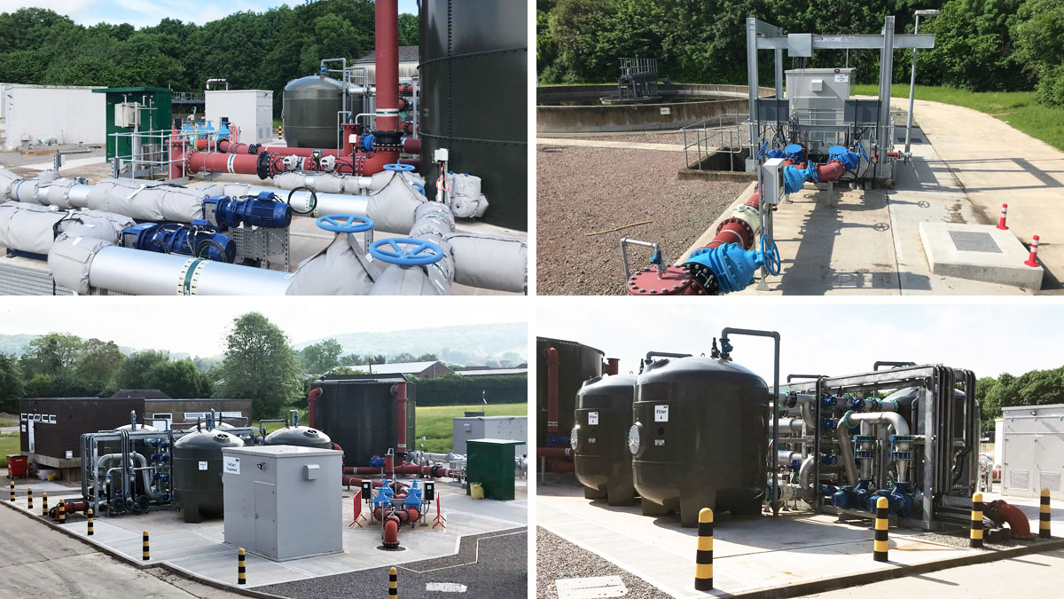 Ledbury STW tertiary solids removal plant - Courtesy of Costain