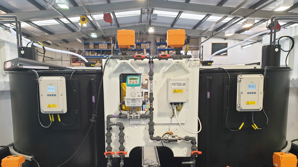 WES package dosing plant during FAT test - Courtesy of MMB