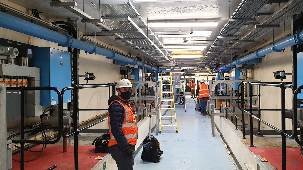 Mosswood WTW filter gallery - Courtesy of Northumbrian Water