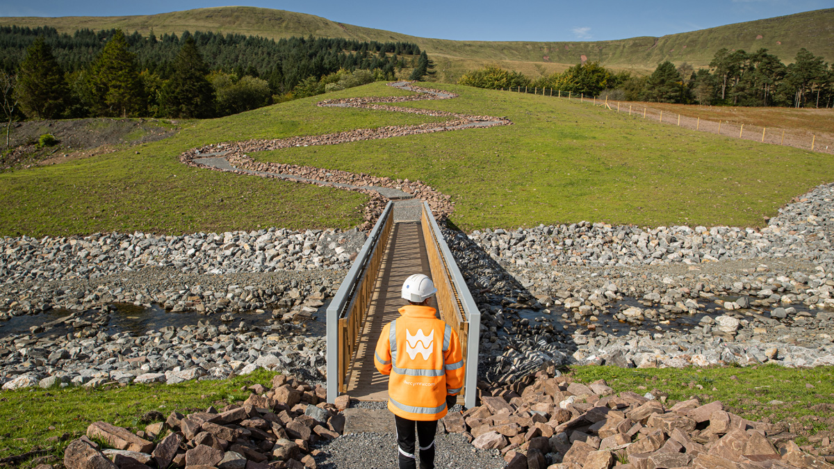 Footbridge - Courtesy of Skanska