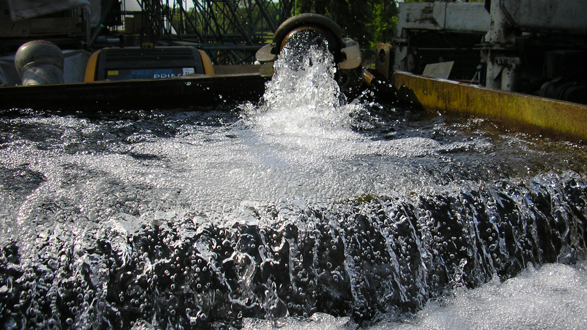 Figure 3: Crystal-clear groundwater abstracted from filtered wells - Courtesy of OGI Groundwater Specialists