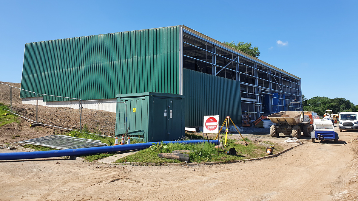 Inlet building front elevation - Courtesy of ESD