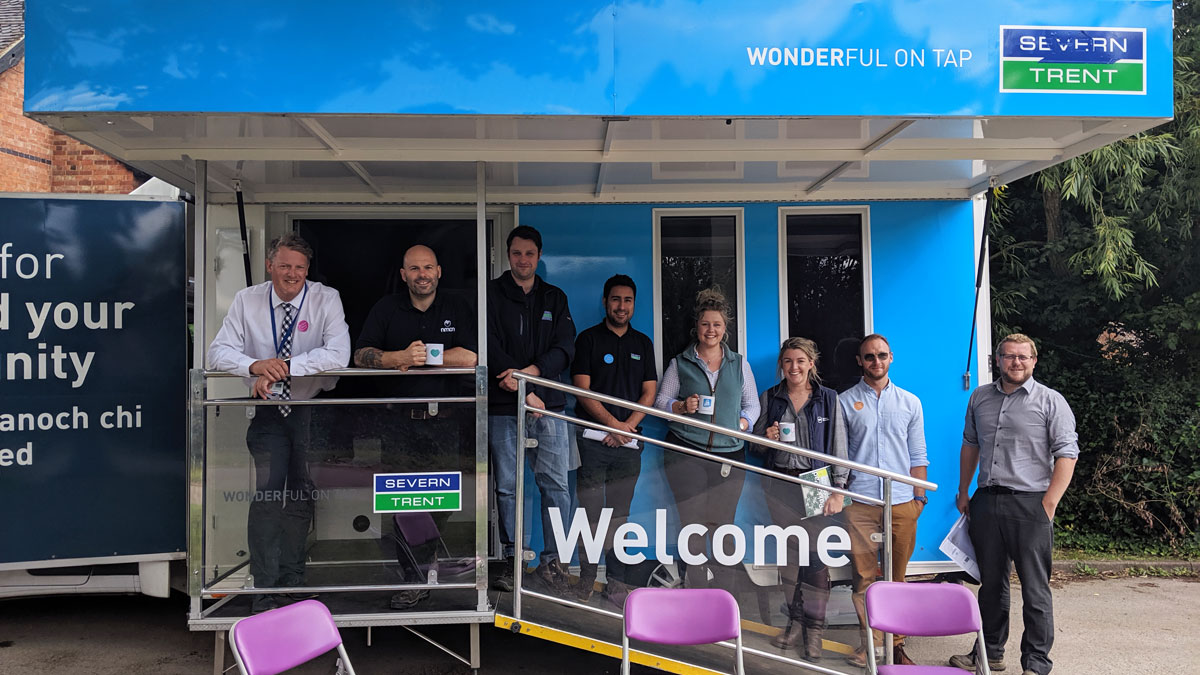 Customer drop in forum with delivery team and Severn Trent’s ‘Dolly’ van - Courtesy of nmcn PLC