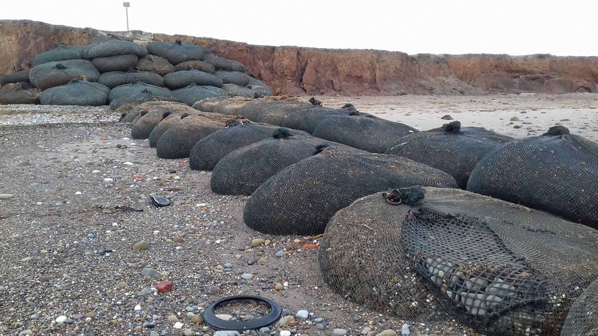 Temporary emergency protection works for existing LSO - Courtesy of Royal HaskoningDHV