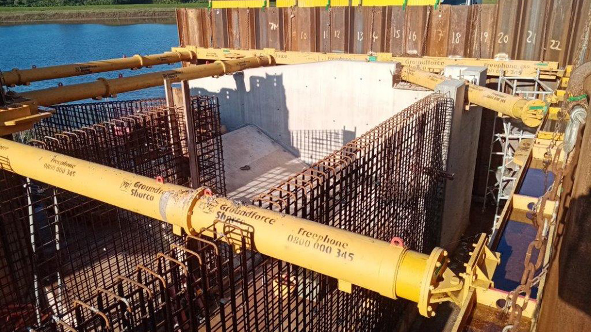 Construction of tumble bay - Courtesy of MMB