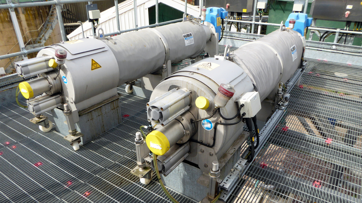 Huber Technology Strainpresses - Courtesy of Severn Trent