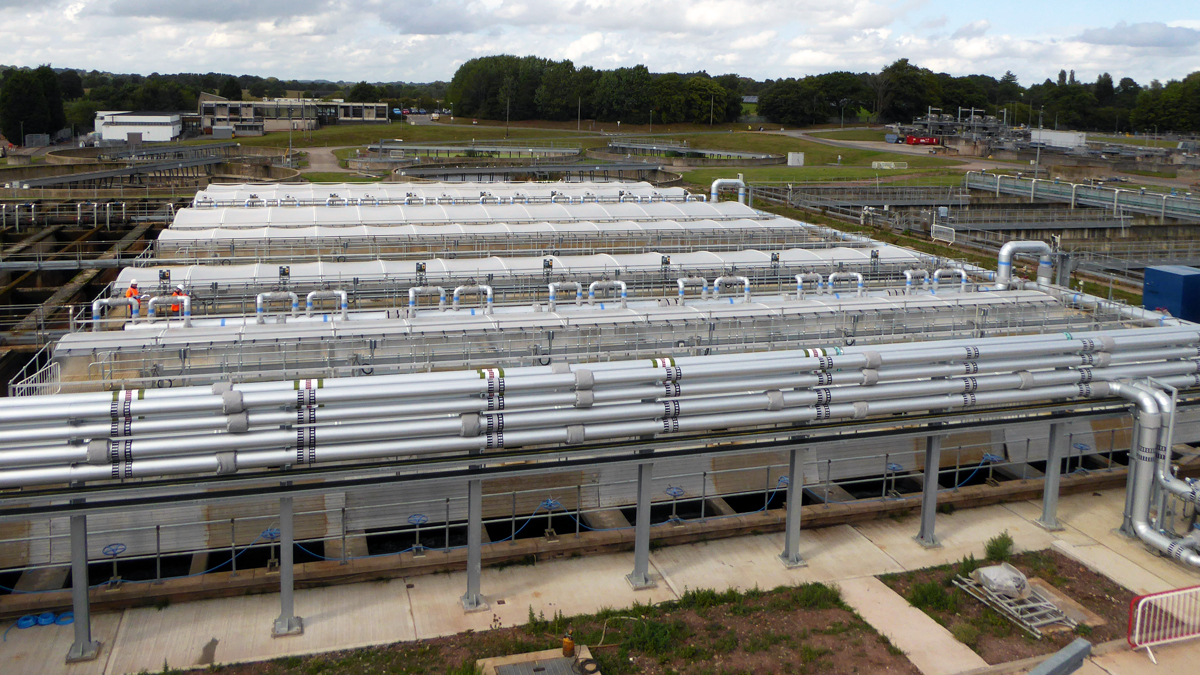 Liquor treatment plant lanes - Courtesy of Severn Trent