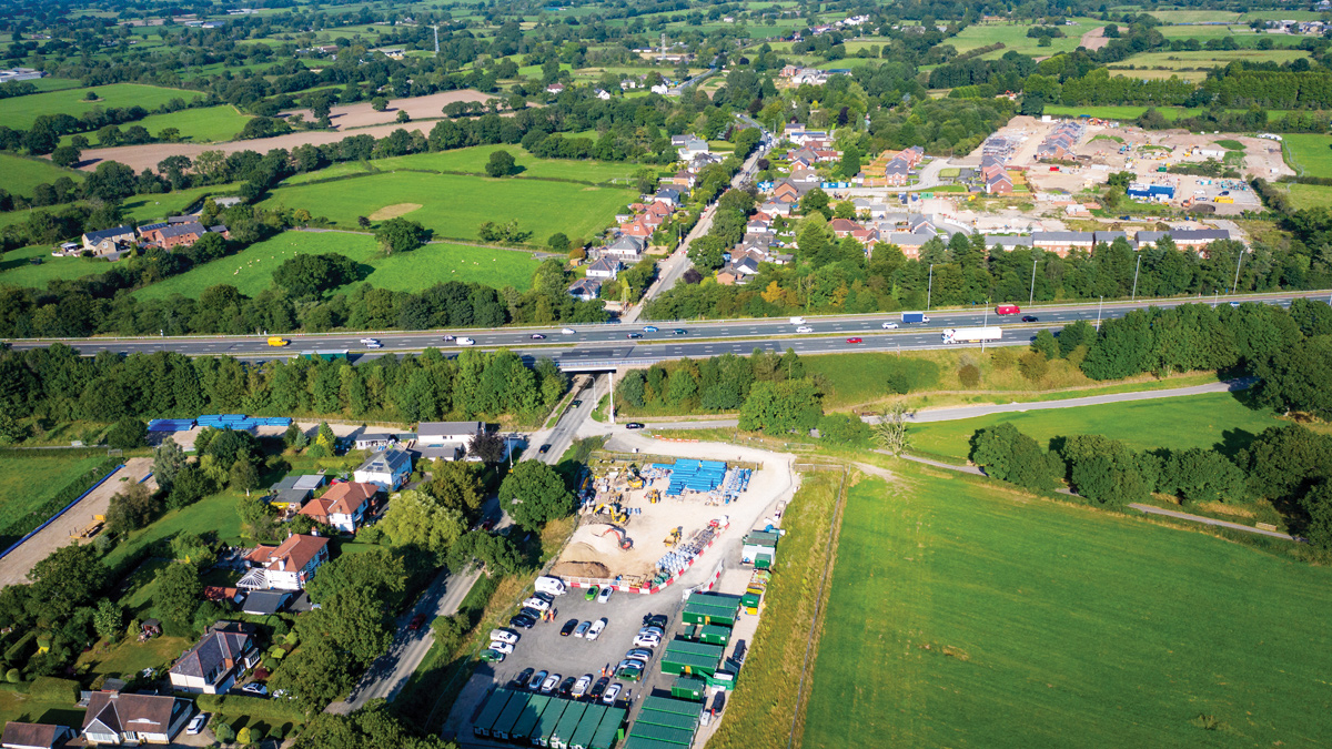 Main site compound - Courtesy of Advance-plus