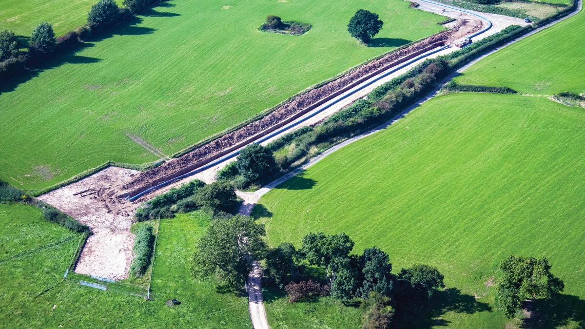 Installation of pipeline - Courtesy of Advance-plus