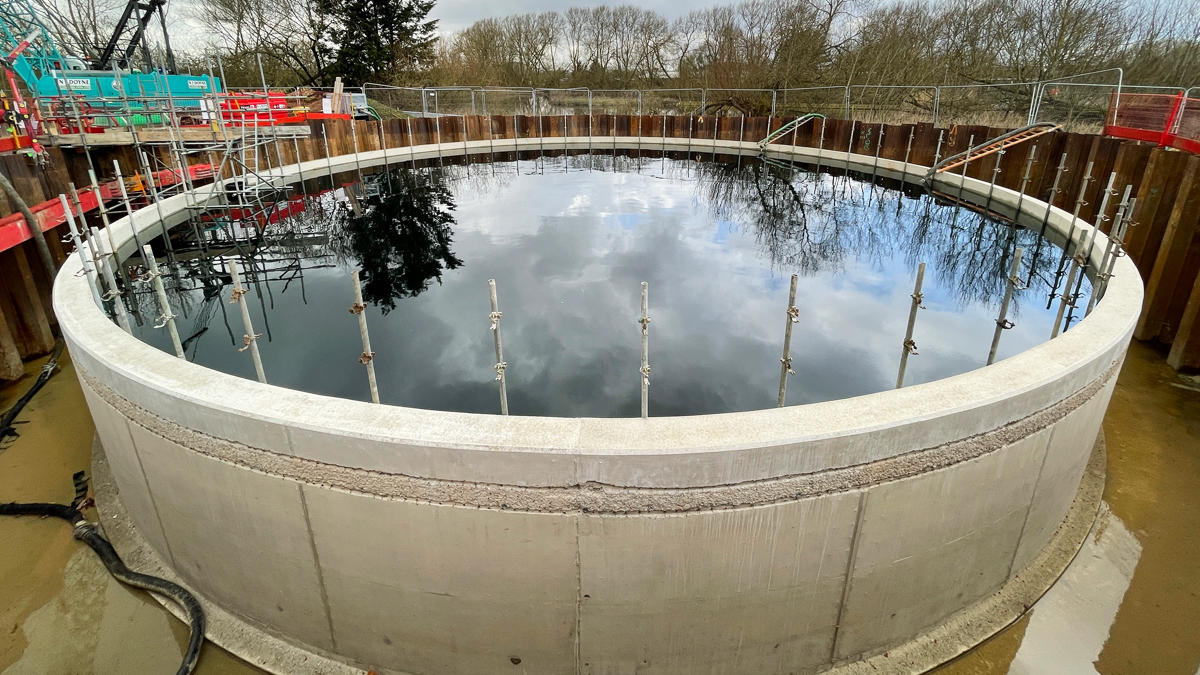 FST4 during water drop test - Courtesy of MWH Treatment