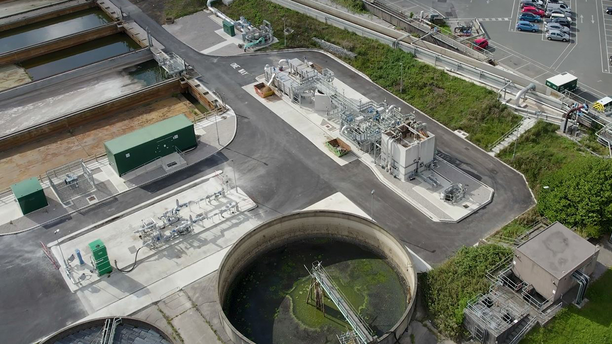 Blackburn WwTW import screening facility - Courtesy of United Utilities