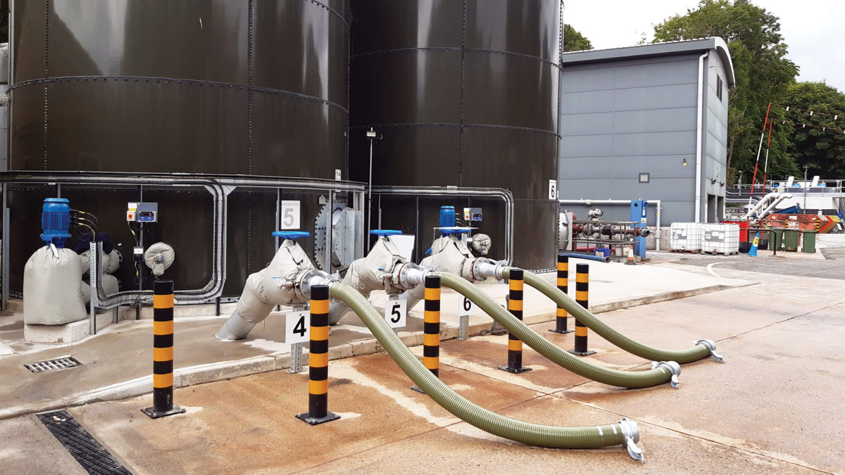 Primary sludge consolidation tanks - Courtesy of Mott MacDonald Bentley