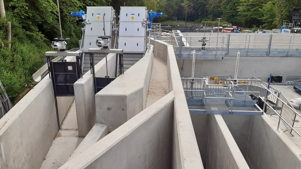 Inlet works during construction - Courtesy of Mott MacDonald Bentley