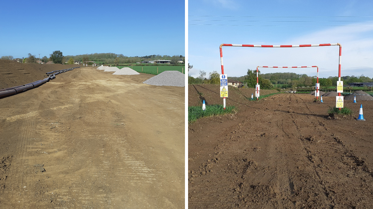 Easement for pipeline - Courtesy of Envolve Infrastructure