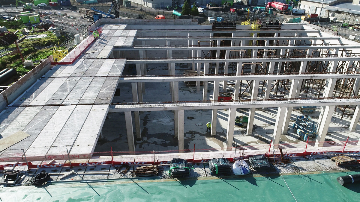 Precast roof slabs - Courtesy of GRAHAM