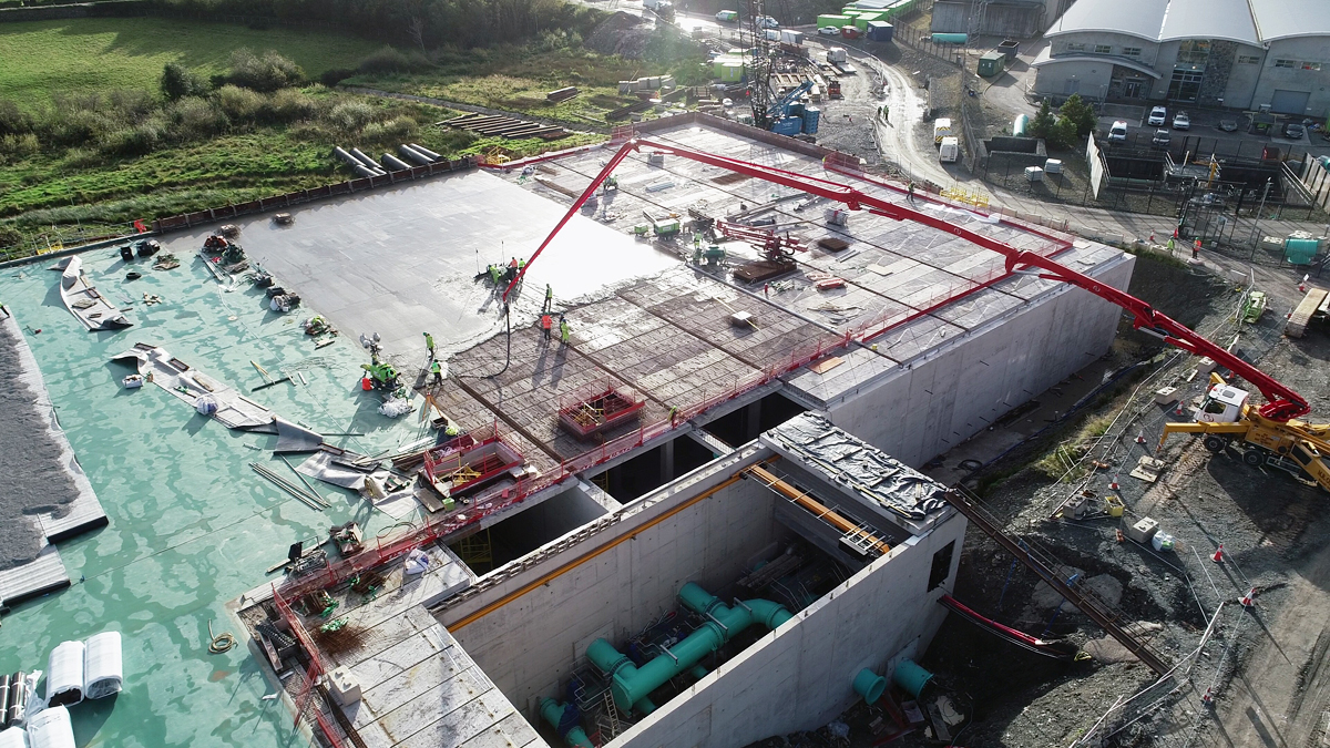 Valve chamber with the roof off and gantry - Courtesy of GRAHAM