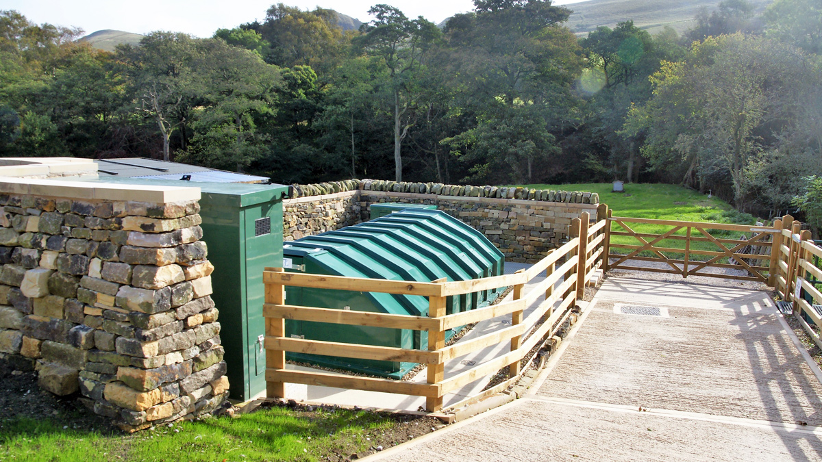 Edale STW: New RBC and shared access road - Courtesy of MWH Treatment