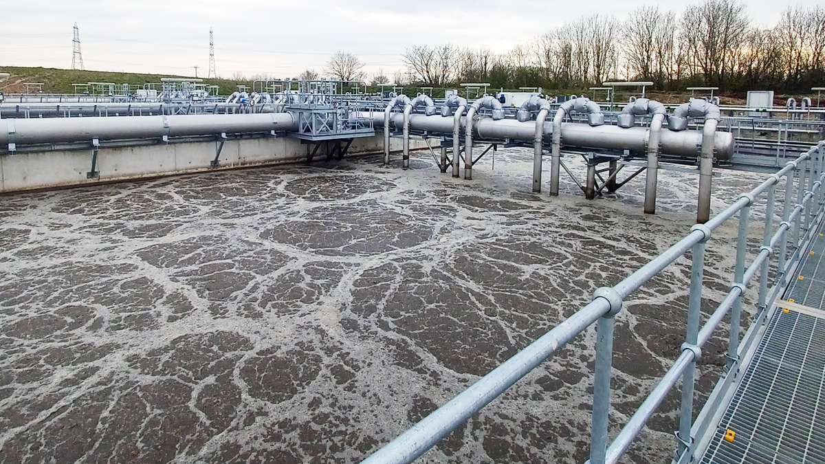 IFAS Cell A in full operation - Courtesy of United Utilities