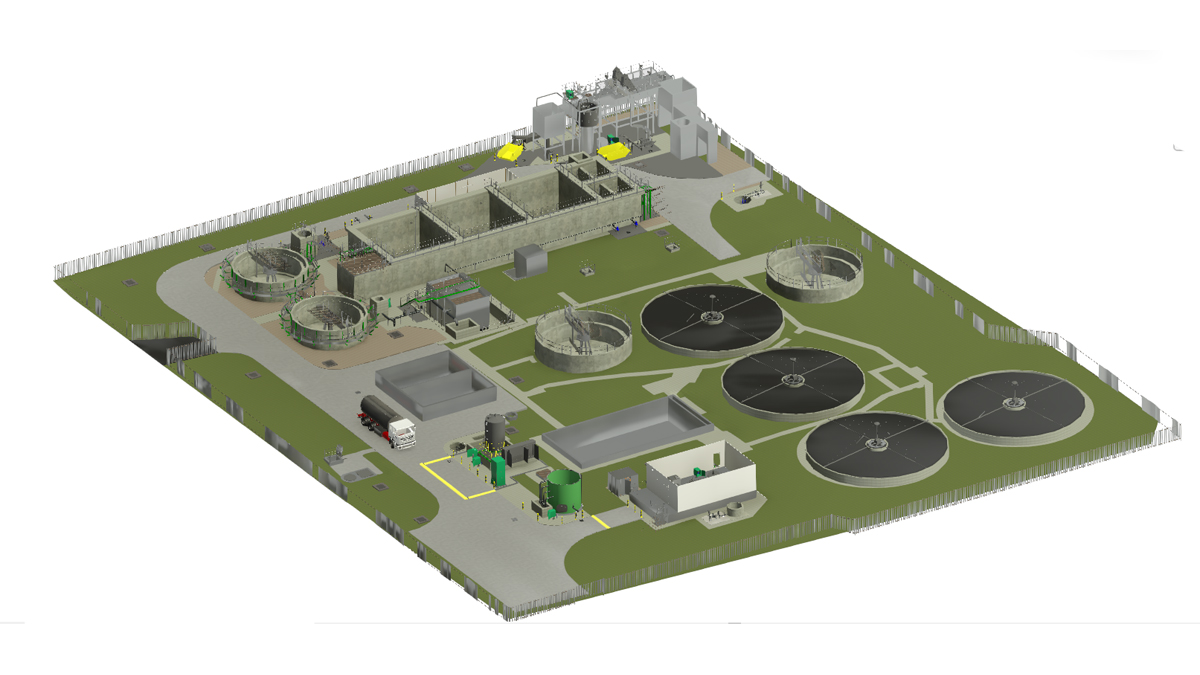 3D model of the proposed works improvement - Courtesy of Severn Trent Water Digital Design Team