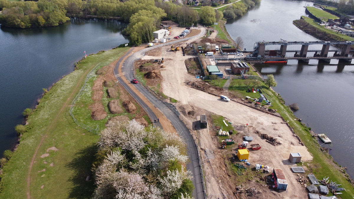 Holme Sluice Area (April 2022) - Courtesy Environment agency