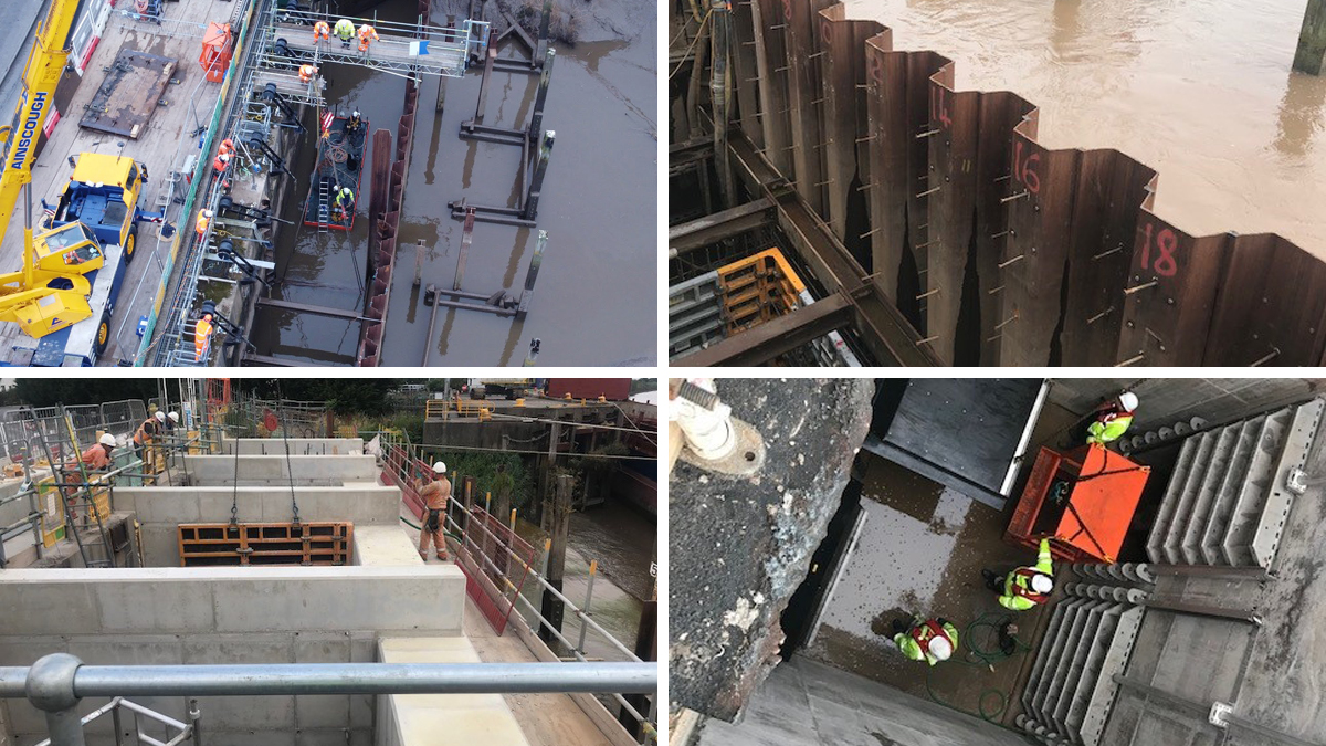 Pumping station under construction - Courtesy of Galliford Try