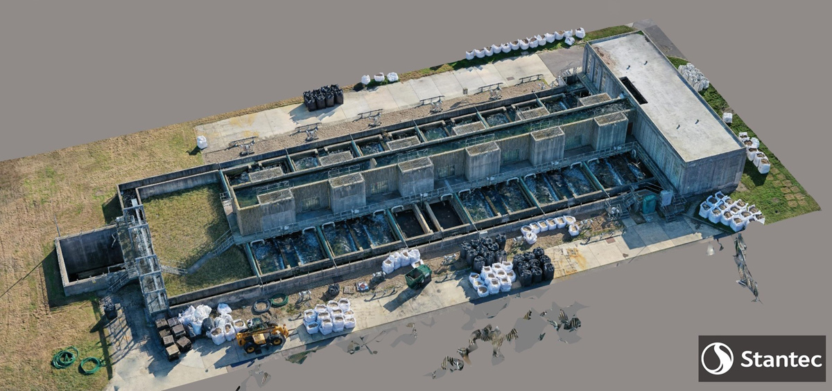 Boby filter block taken out of the larger model, GAC replacement in progress - Courtesy of Stantec UK