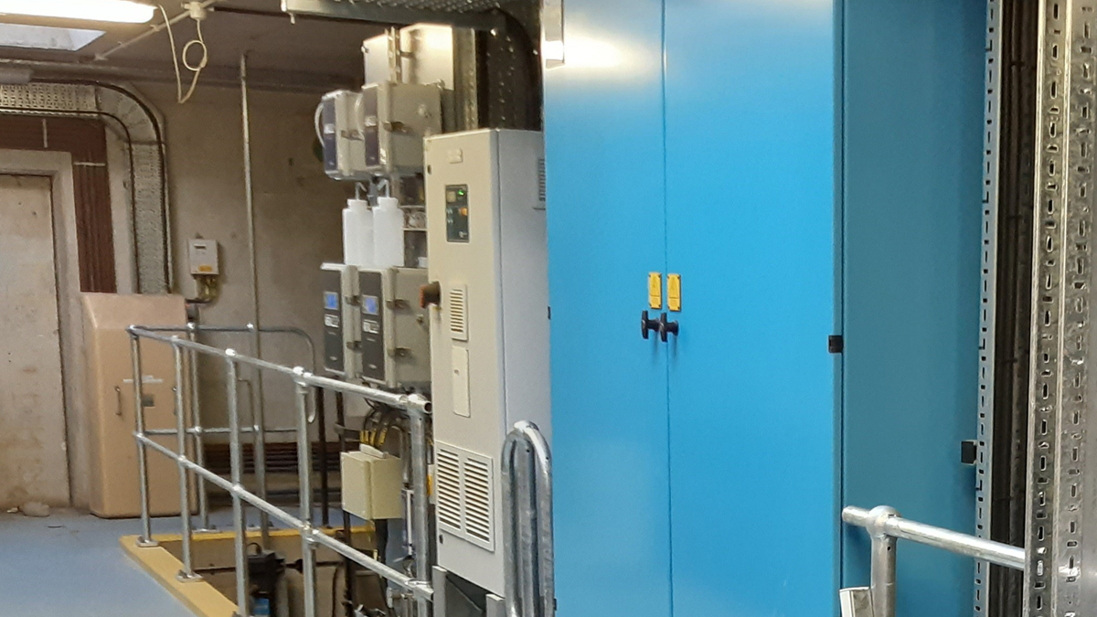 PLC, control panel and monitoring backboards at Lumley - Courtesy of MMB