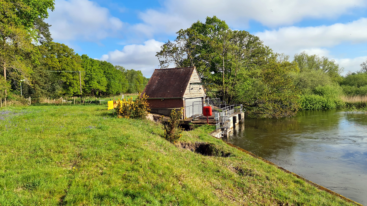 Matchams Raw Water Intake - Courtesy of South West Water