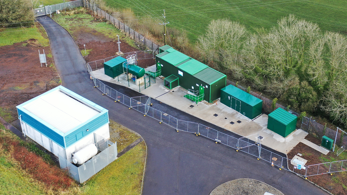 Ballinrees WPS completed site - Courtesy of BSG Civil Engineering Ltd