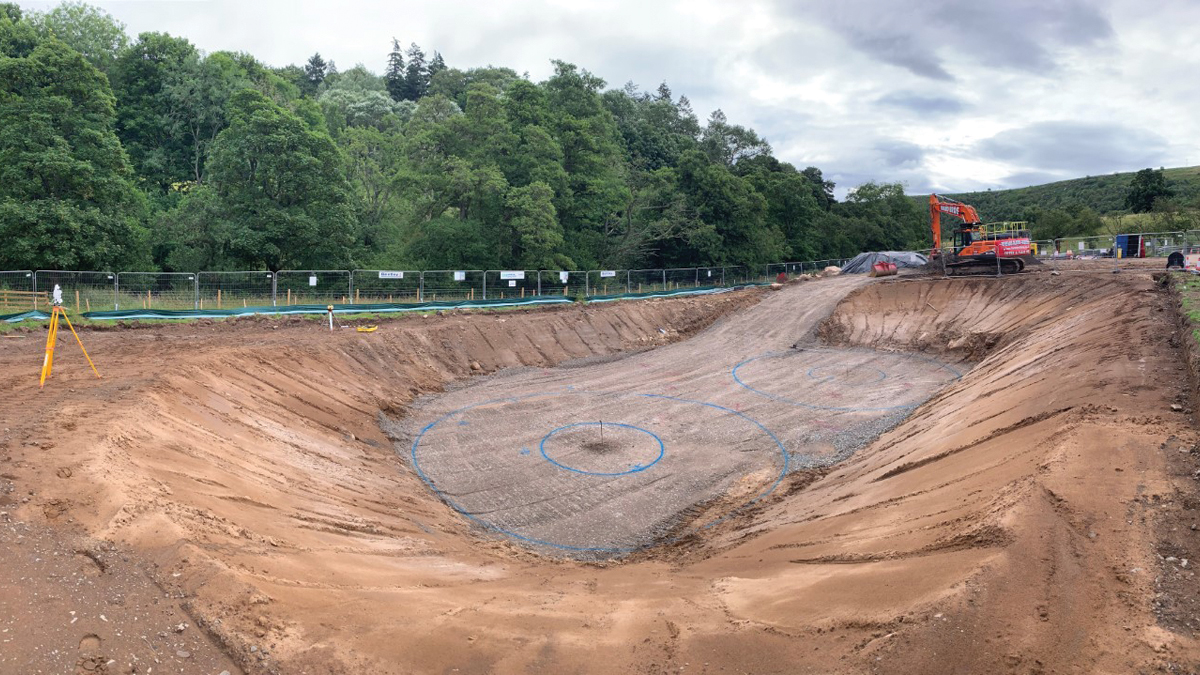 Temporary excavation for new primary tanks - Courtesy of MMB