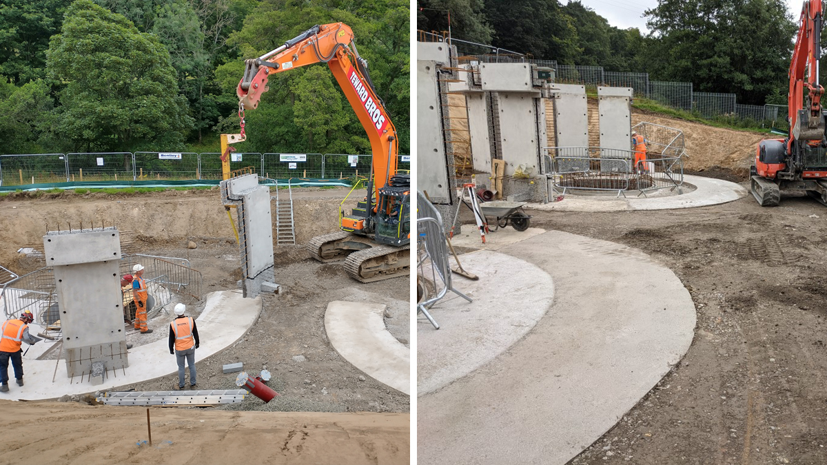 Installation of PCC wall units for the PSTs - Courtesy of MMB