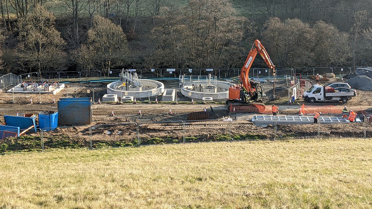 Rothbury STW under construction - Courtesy of MMB