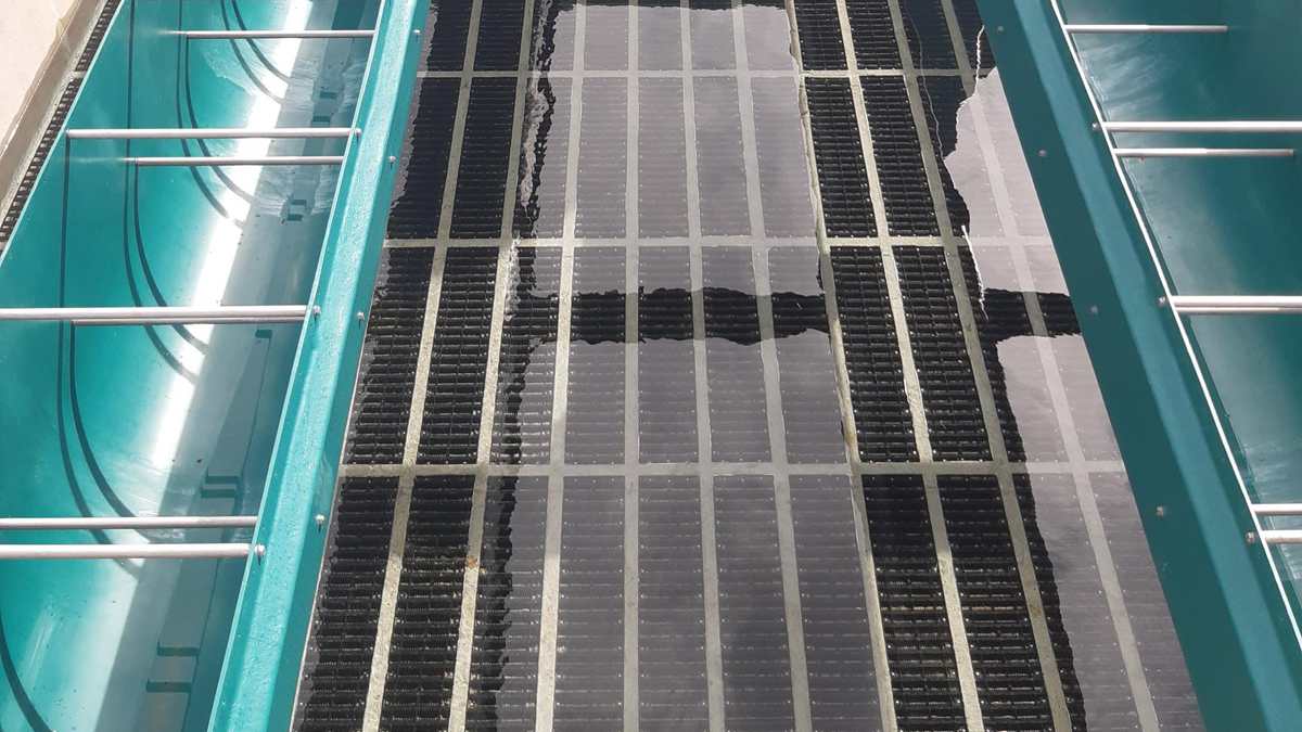 RGF during testing - Courtesy of Mott MacDonald Bentley