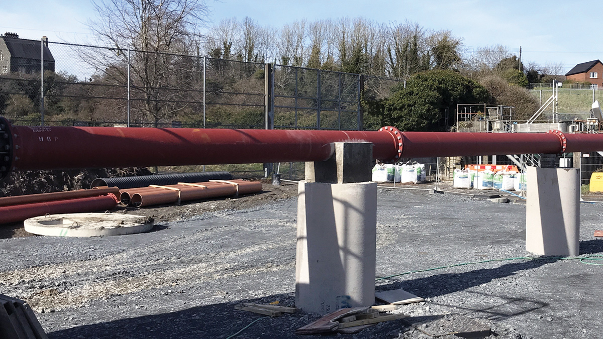 New permanent high-level sewer under construction - Courtesy of GEDA Construction